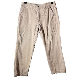 Carhartt Rugged Flex Canvas Work Pants 32x30 Tan Relaxed Fit Carpenter Utility